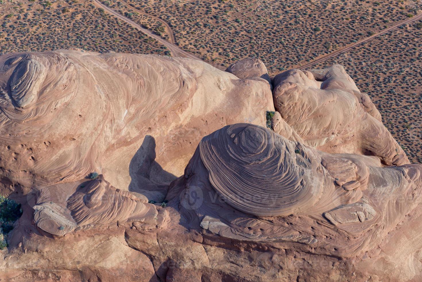 Monument Valley aerial sky view photo