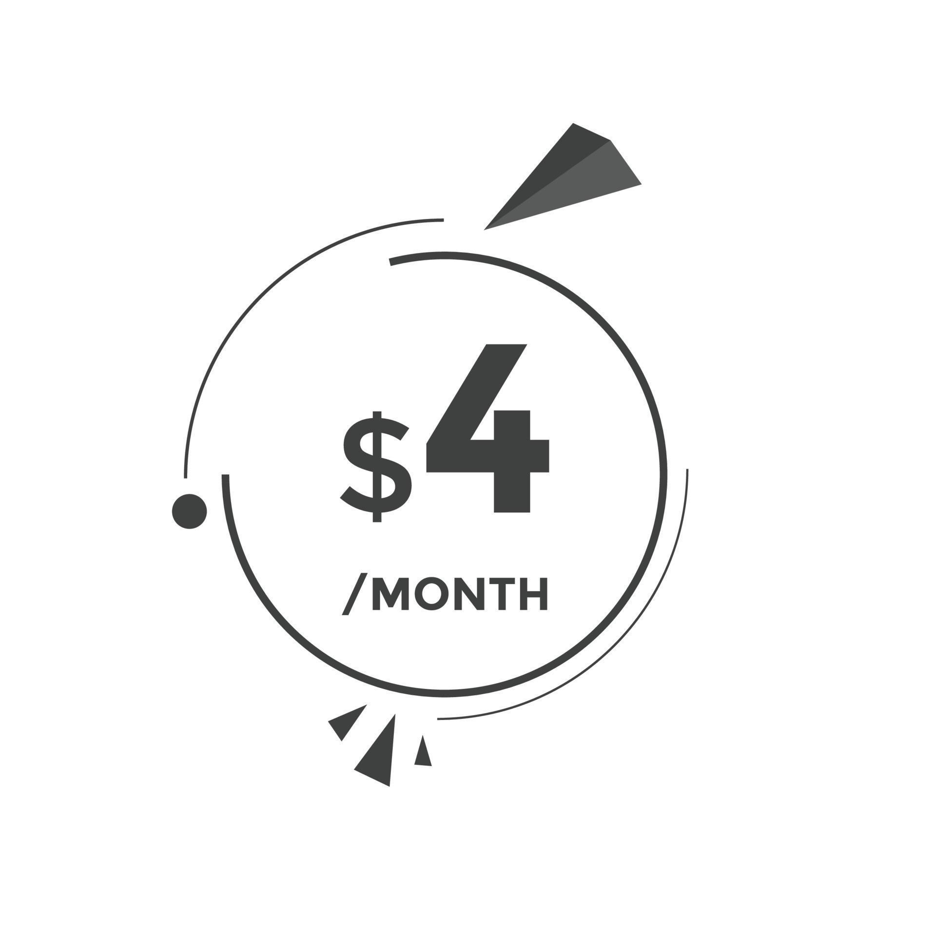 4 Dollar Price Tag Price 4 USD Dollar Only Sticker Sale Promotion 4-dollar-price-tag-price-4-usd-dollar-only-sticker-sale-promotion