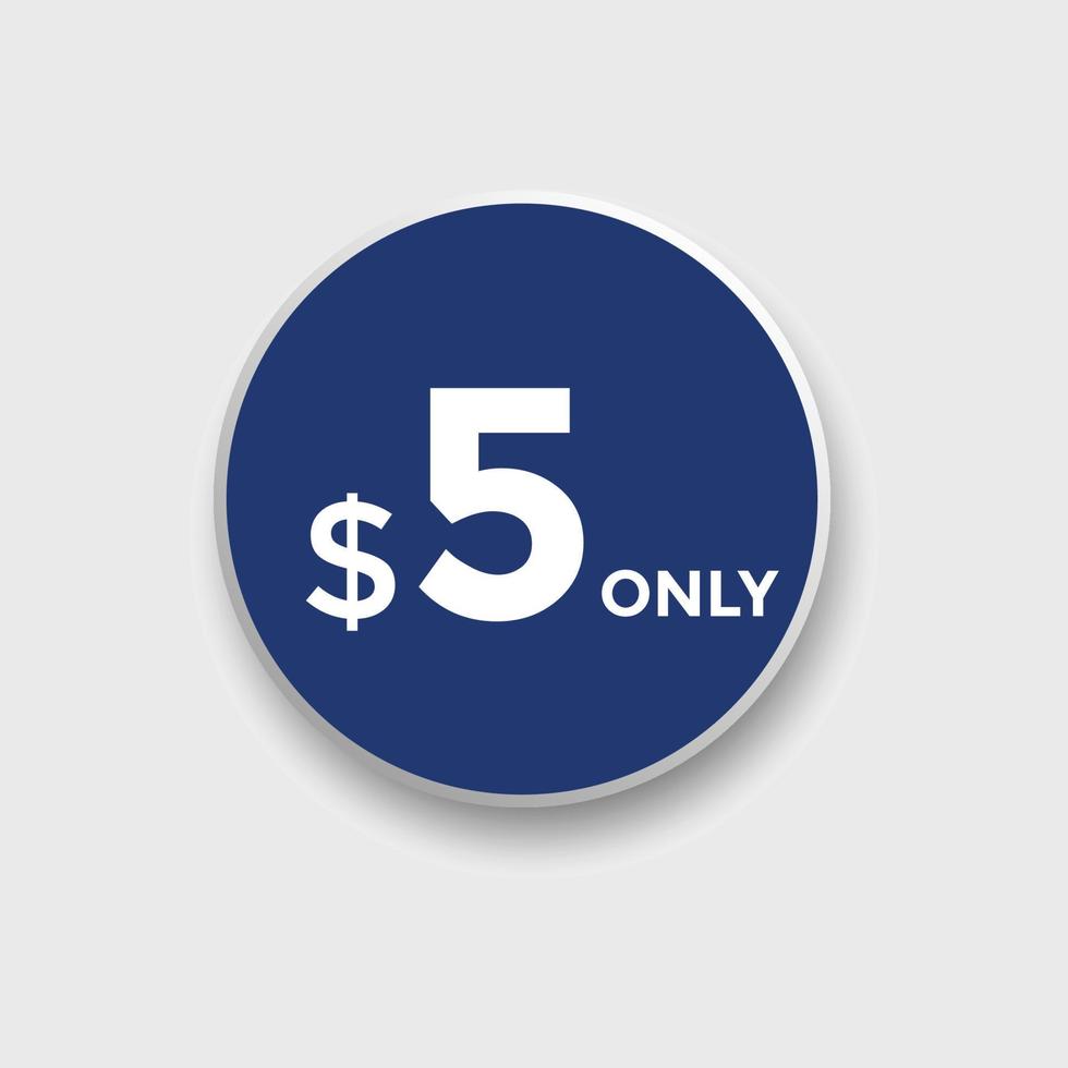 Etiqueta De Precio De 5 D lares Precio 5 D lares Usd Solo Dise o De felikbikini-blog