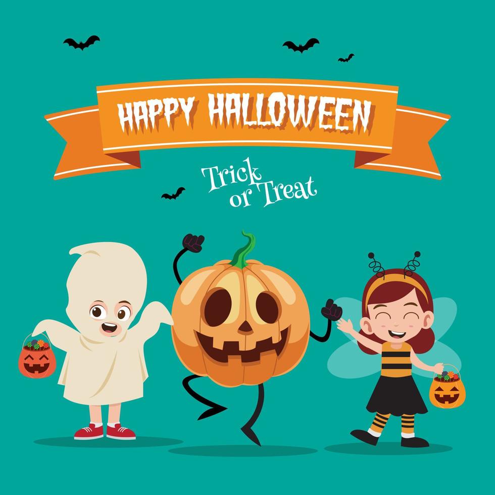 Halloween sale banner vector illustration