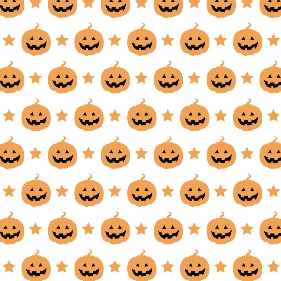 Halloween pumpkin pattern vector background