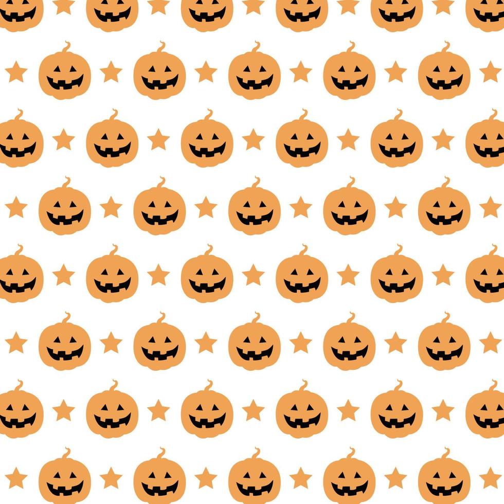 Halloween pumpkin pattern vector background