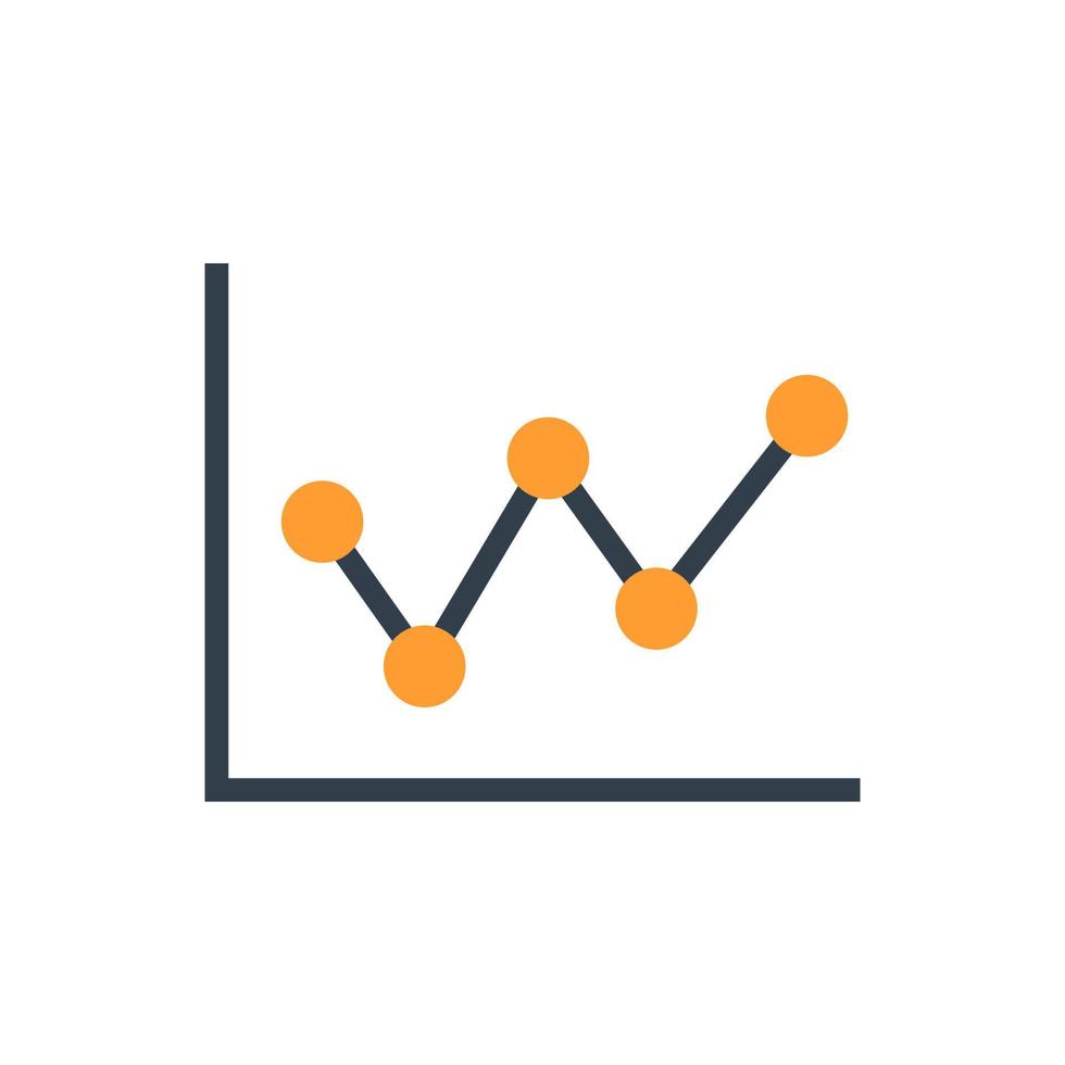 Graph chart icon, Vector and Illustration.