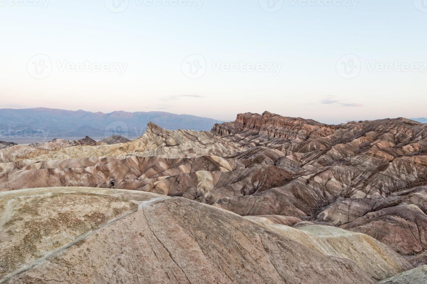 Zabriskie point death valley wonderfull sunrise photo