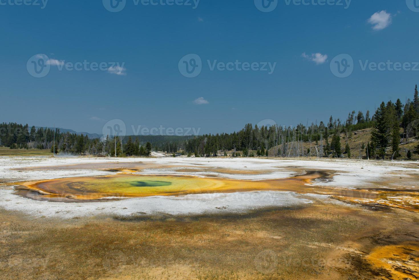yellowstone hot springs natural background photo