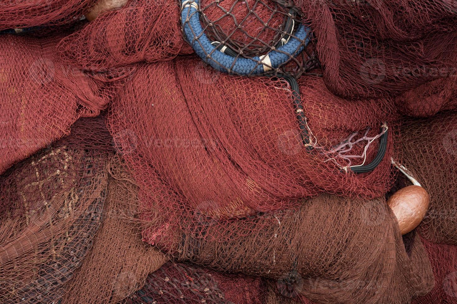 Fishermen net spreading out to the sun photo