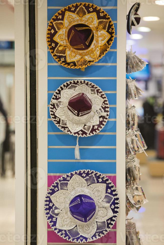 sombrero for sale in a mexican shop photo