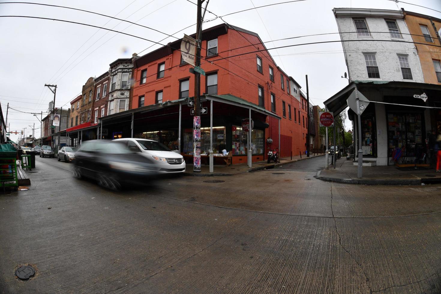 PHILADELPHIA, USA - APRIL 24 2017 - philadelphia little italy district with shops and restaurants photo