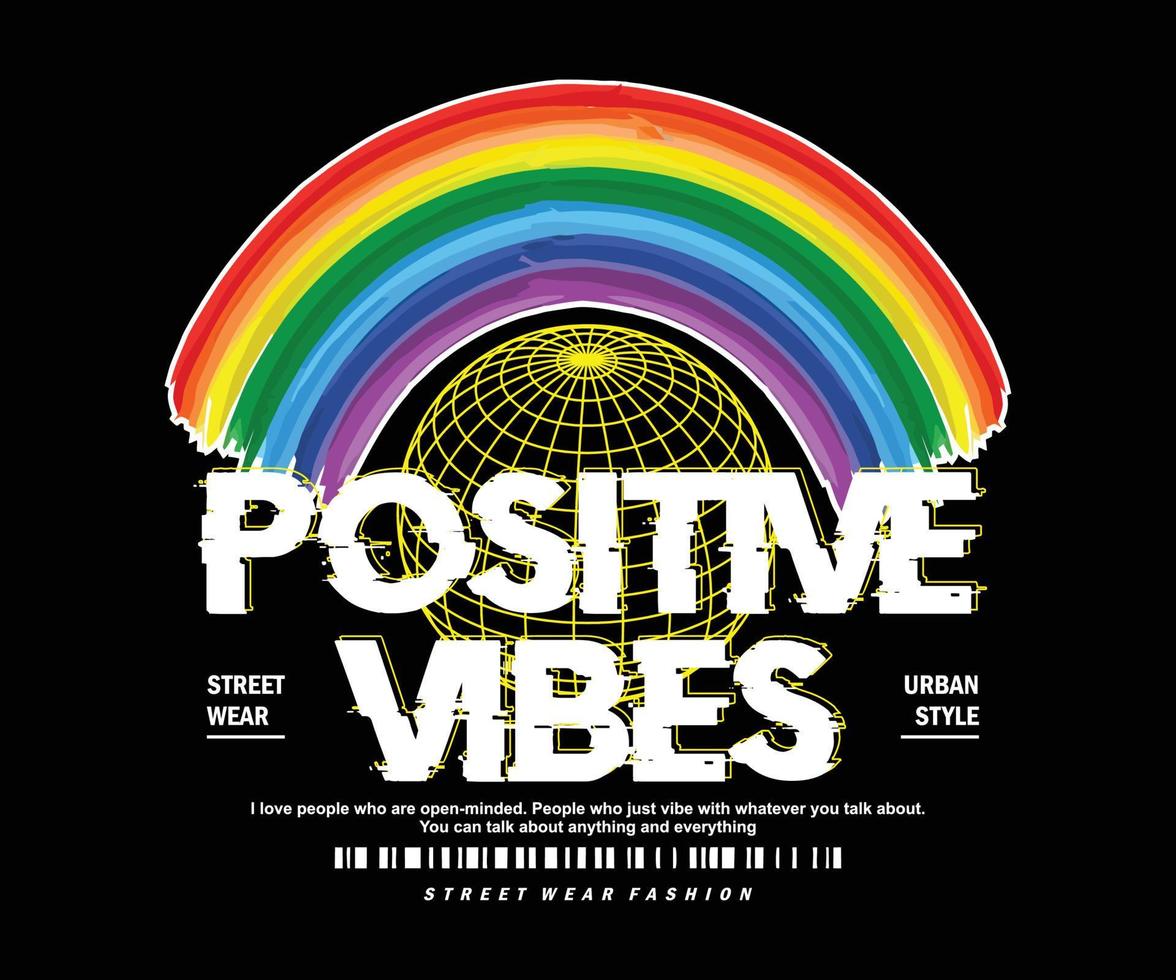 Motivational Quote Positive Vibes  t shirt design, vector graphic, typographic poster or tshirts street wear and Urban style