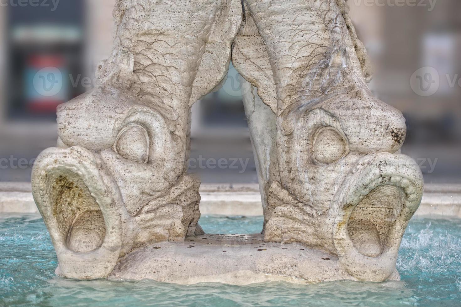 triton fountain in rome barberini place photo