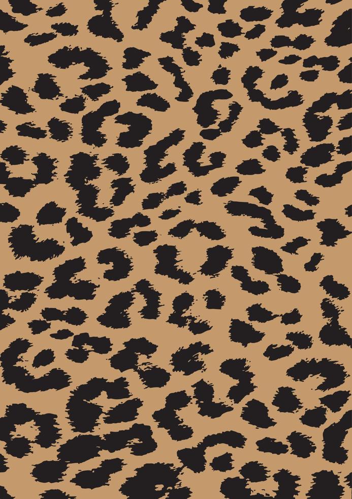 ilustración de vector de patrón de piel de leopardo