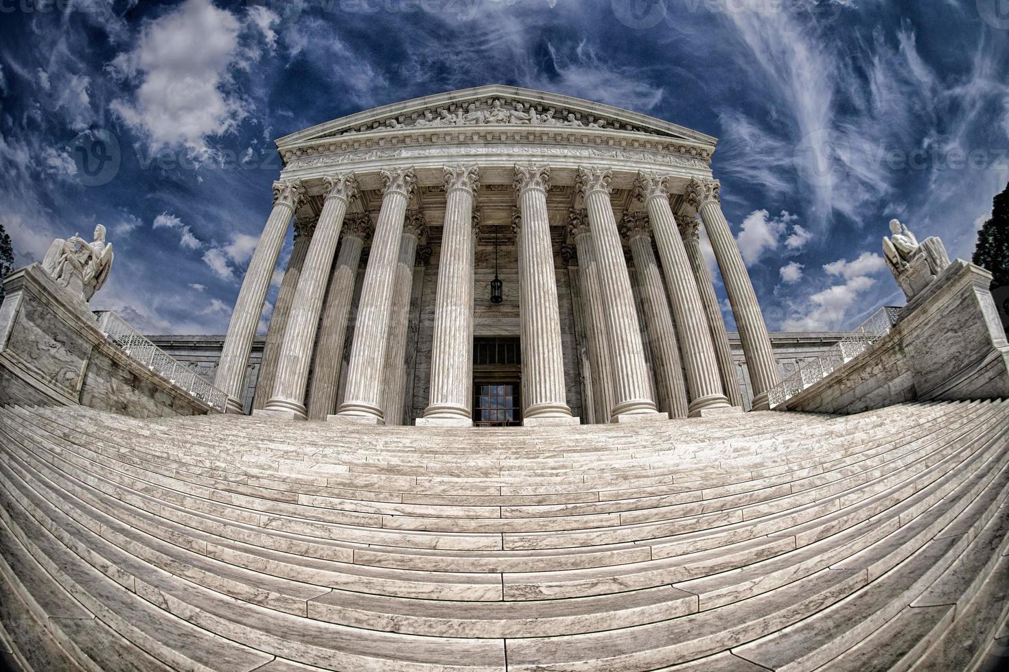 Supreme Court building in Washington dc detail photo