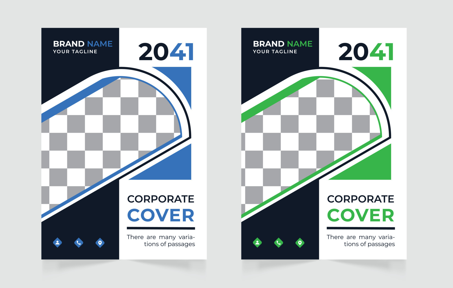 Simple business corporate book cover design template a4 or can be used to annual report