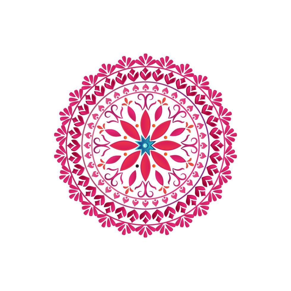 fondo de mandalas. elementos decorativos antiguos. fondo dibujado a mano. islam, árabe, indio, motivos otomanos elegante mandala étnico floral tradicional con adornos coloridos. papel tapiz de mandala circular vector