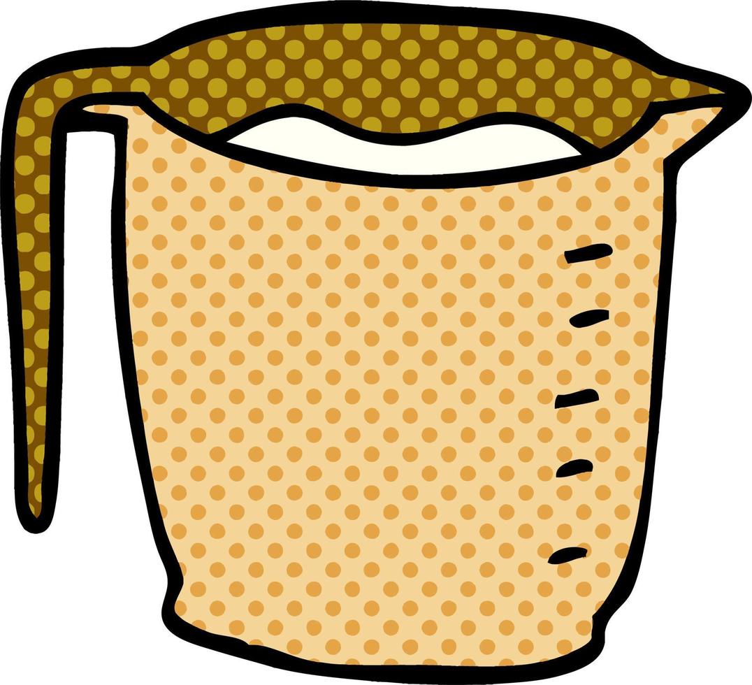 cartoon doodle jug vector