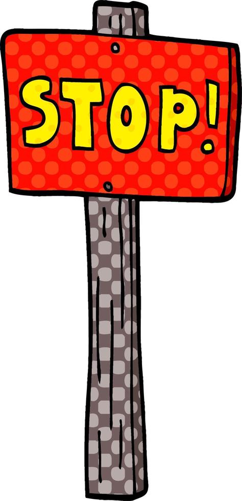 cartoon doodle road sign vector