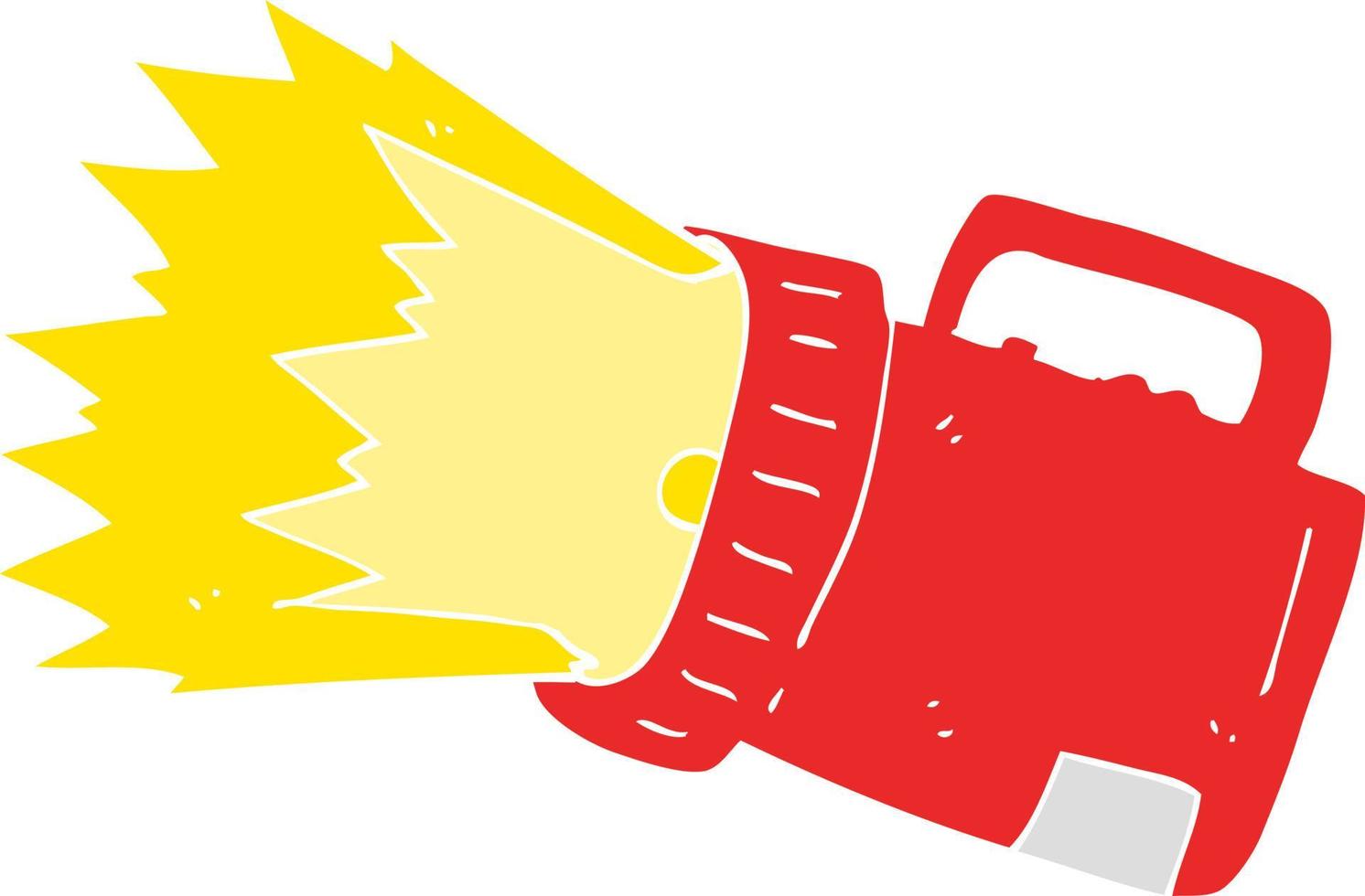 flat color illustration of a cartoon torch 12206614 Vector Art at Vecteezy
