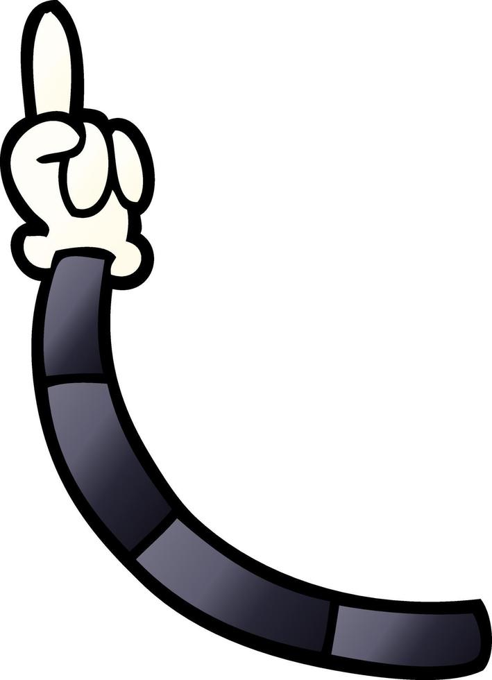 cartoon doodle retro hand gestures vector