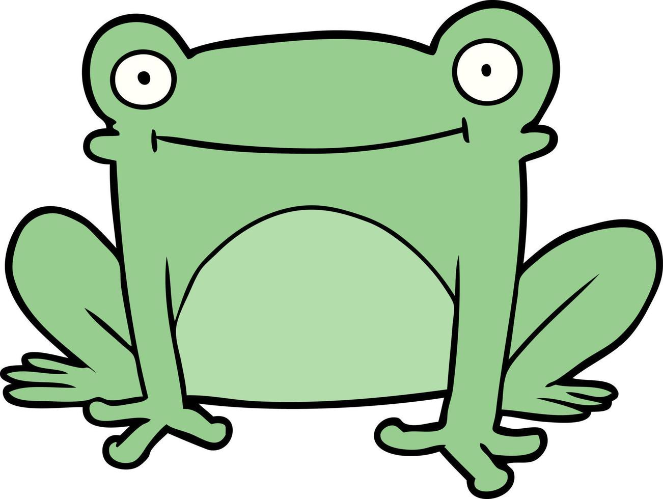 cartoon character frog vector