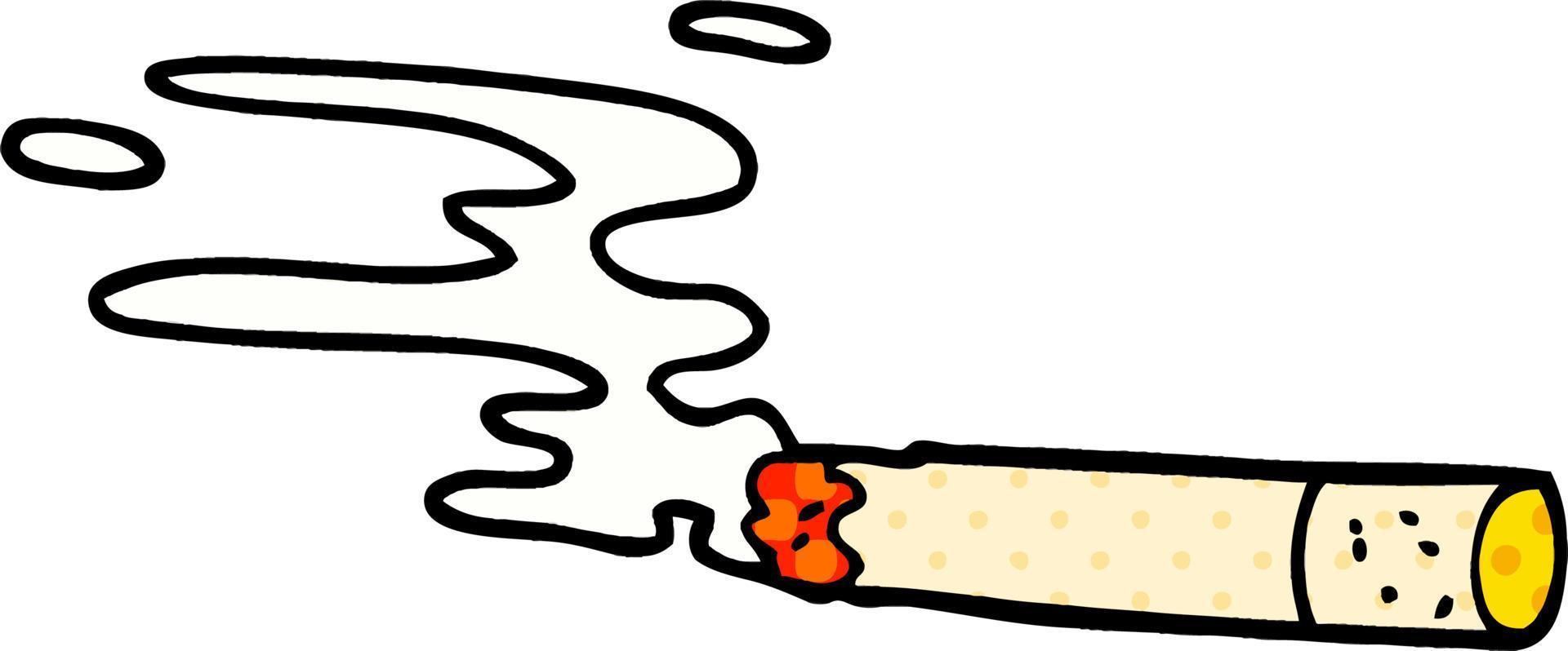 cartoon doodle cigarette vector