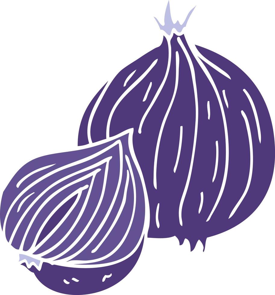 cartoon doodle onion vector