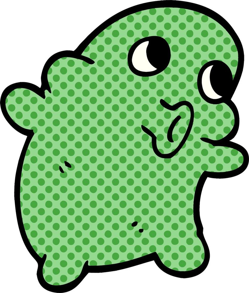 cartoon doodle weird alien vector