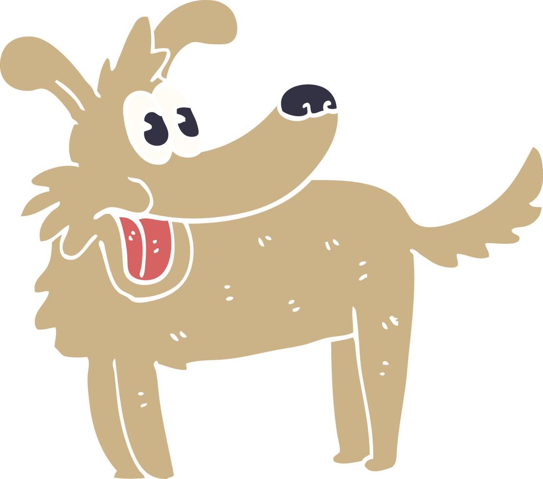 cartoon doodle happy dog vector