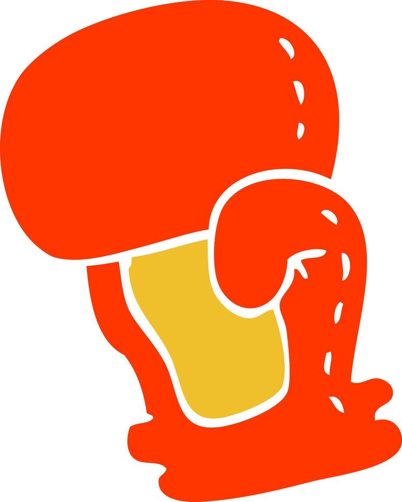 cartoon doodle boxing glove vector