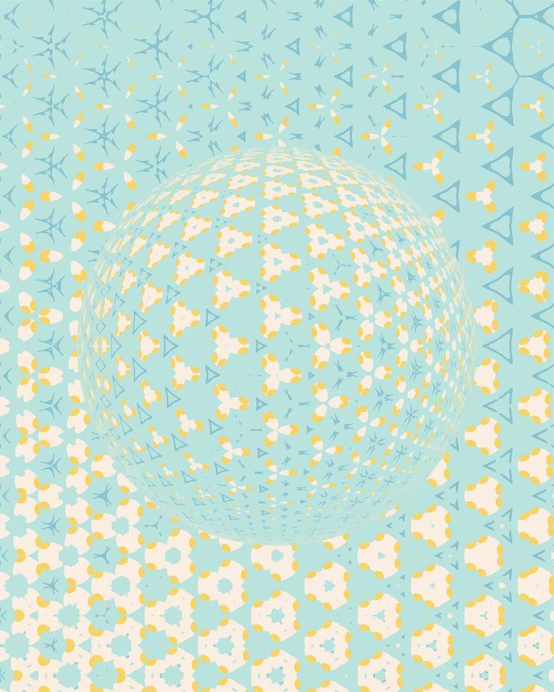 Colorful 3d blurred spherical ball. Vector illustration