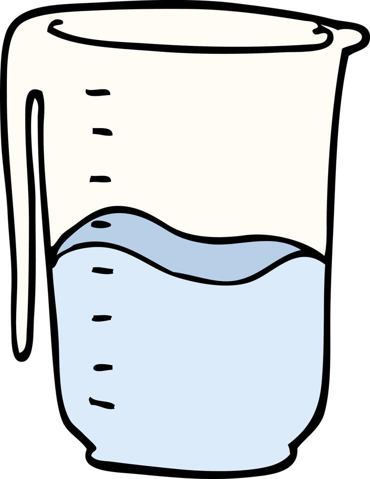cartoon doodle jug vector