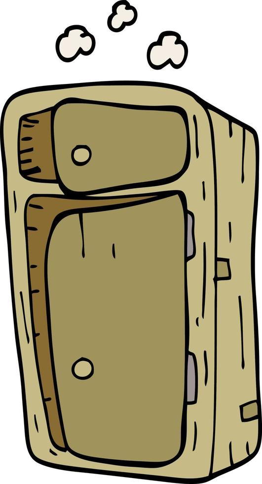 cartoon doodle dusy cabinet vector