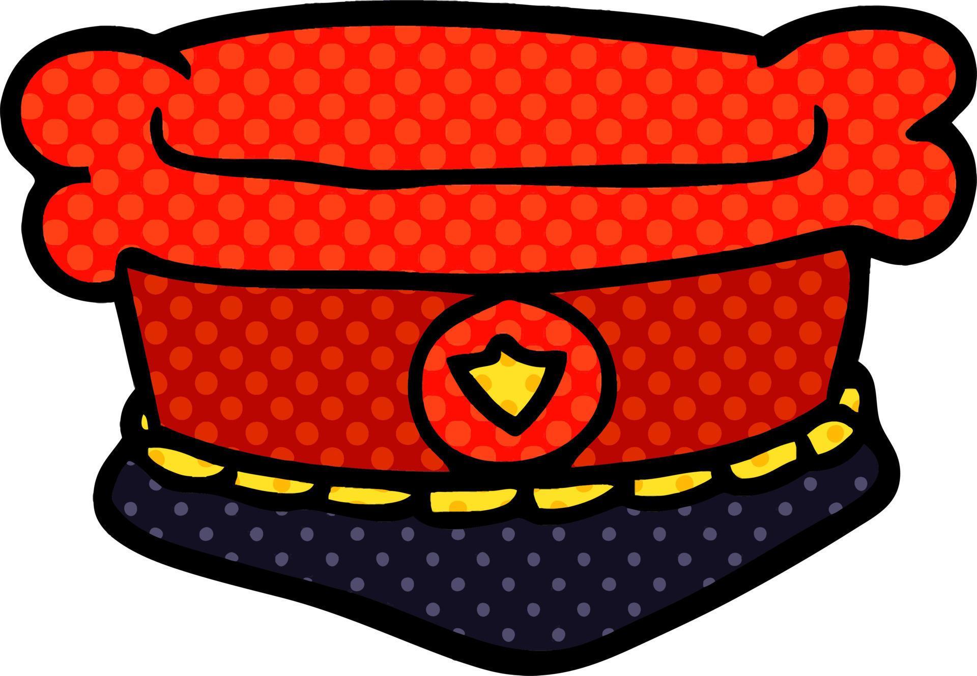 cartoon doodle fire chiefs hat 12207303 Vector Art at Vecteezy
