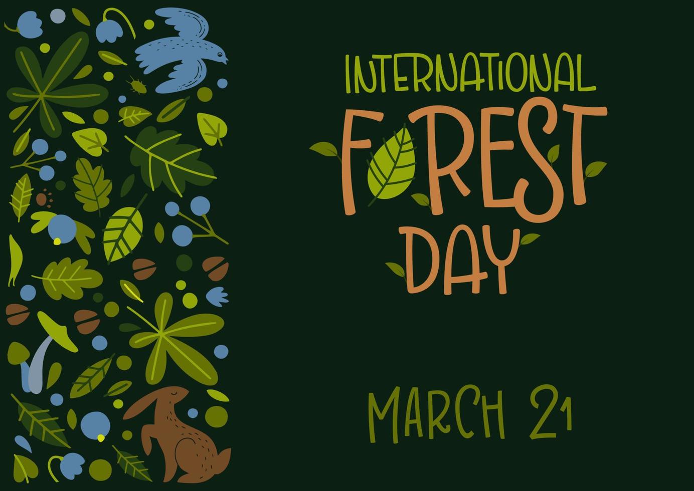 Creative banner for International Day of Forests vector