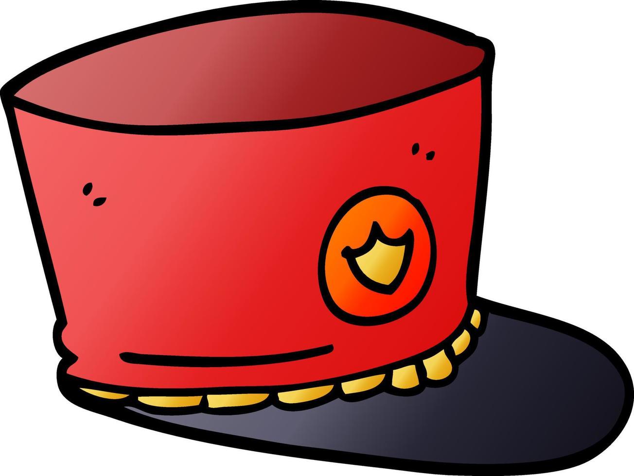 cartoon doodle official hat vector