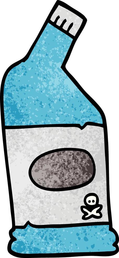 cartoon doodle bleach cleaner vector