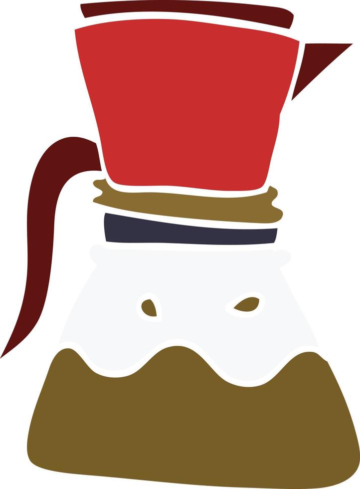 cartoon doodle filter coffee vector