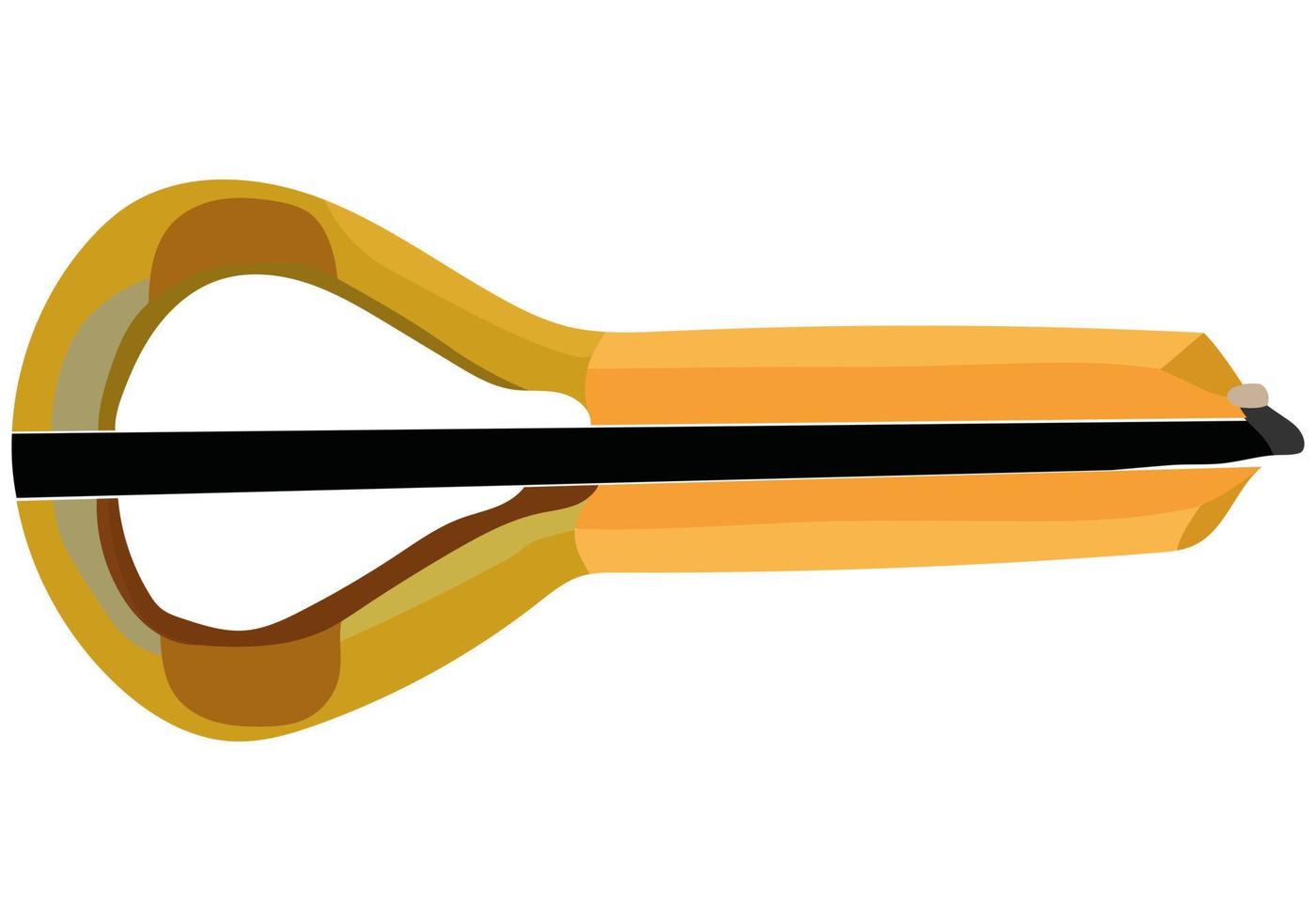 Jewish harp, jaw harp, mouth harp doodle icon. Isolated on white background vector