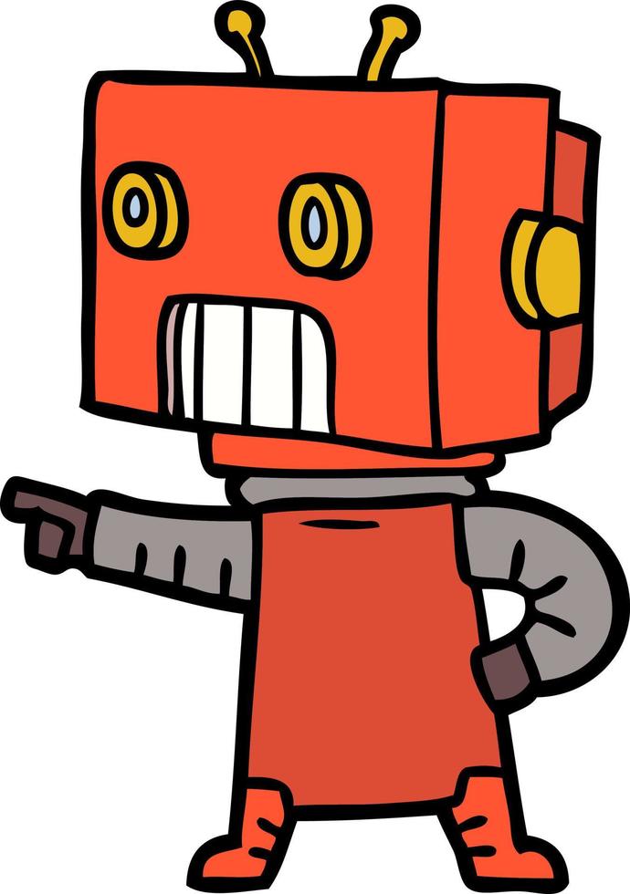 cartoon character robot vector