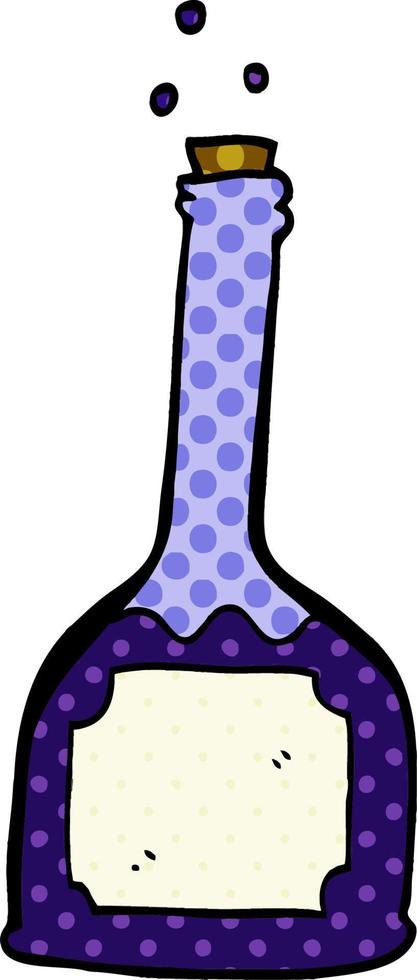 cartoon doodle magic potion vector