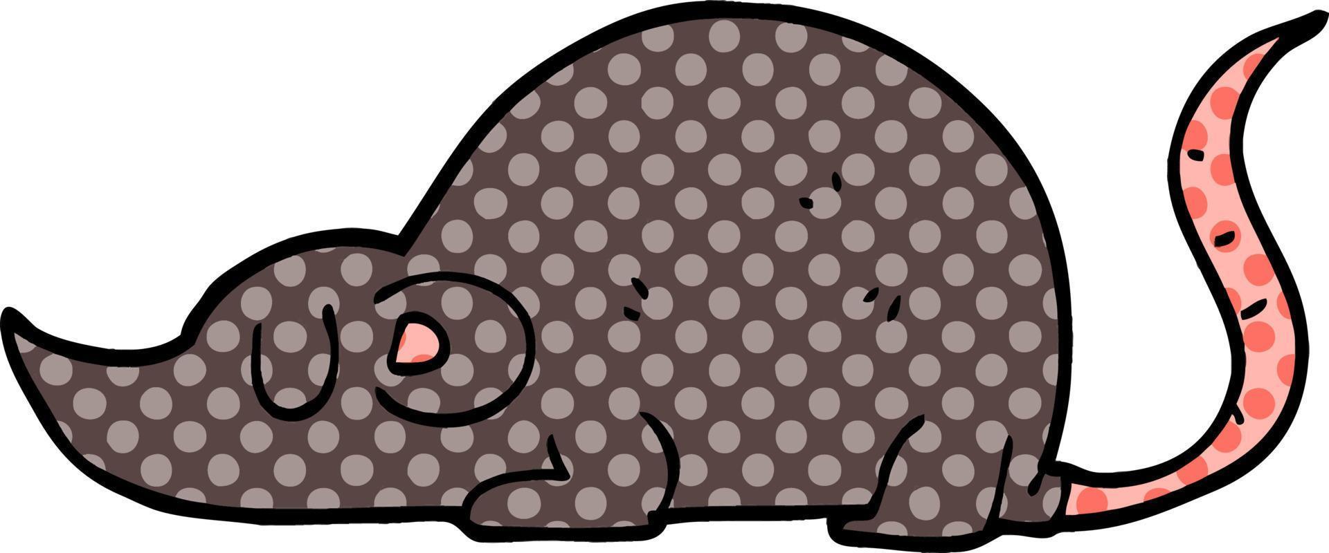 cartoon doodle mouse rat vector