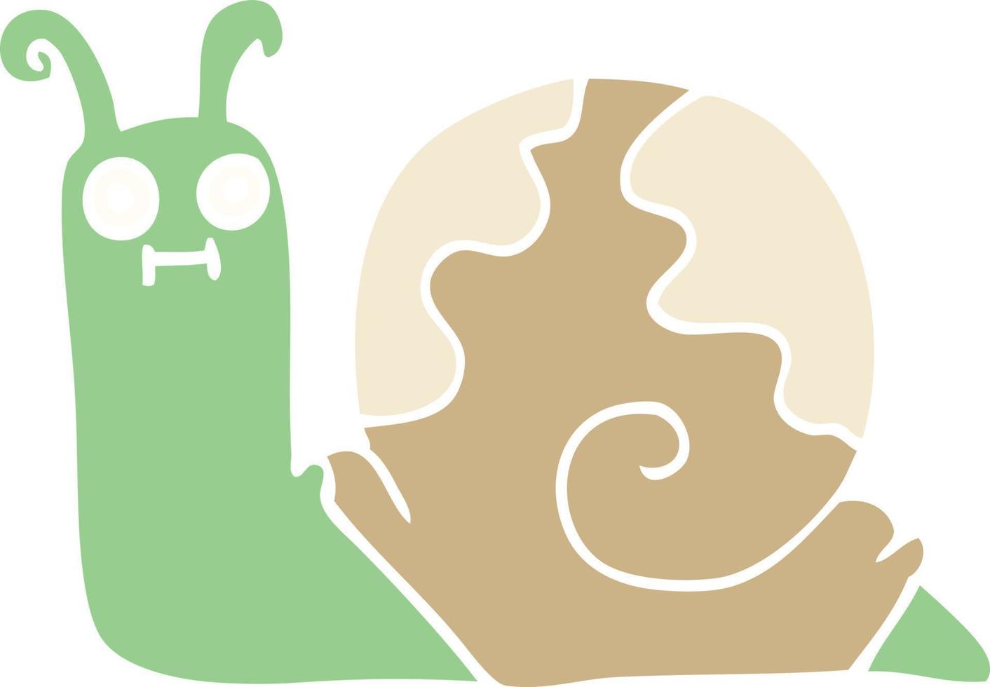 cartoon doodle snail vector