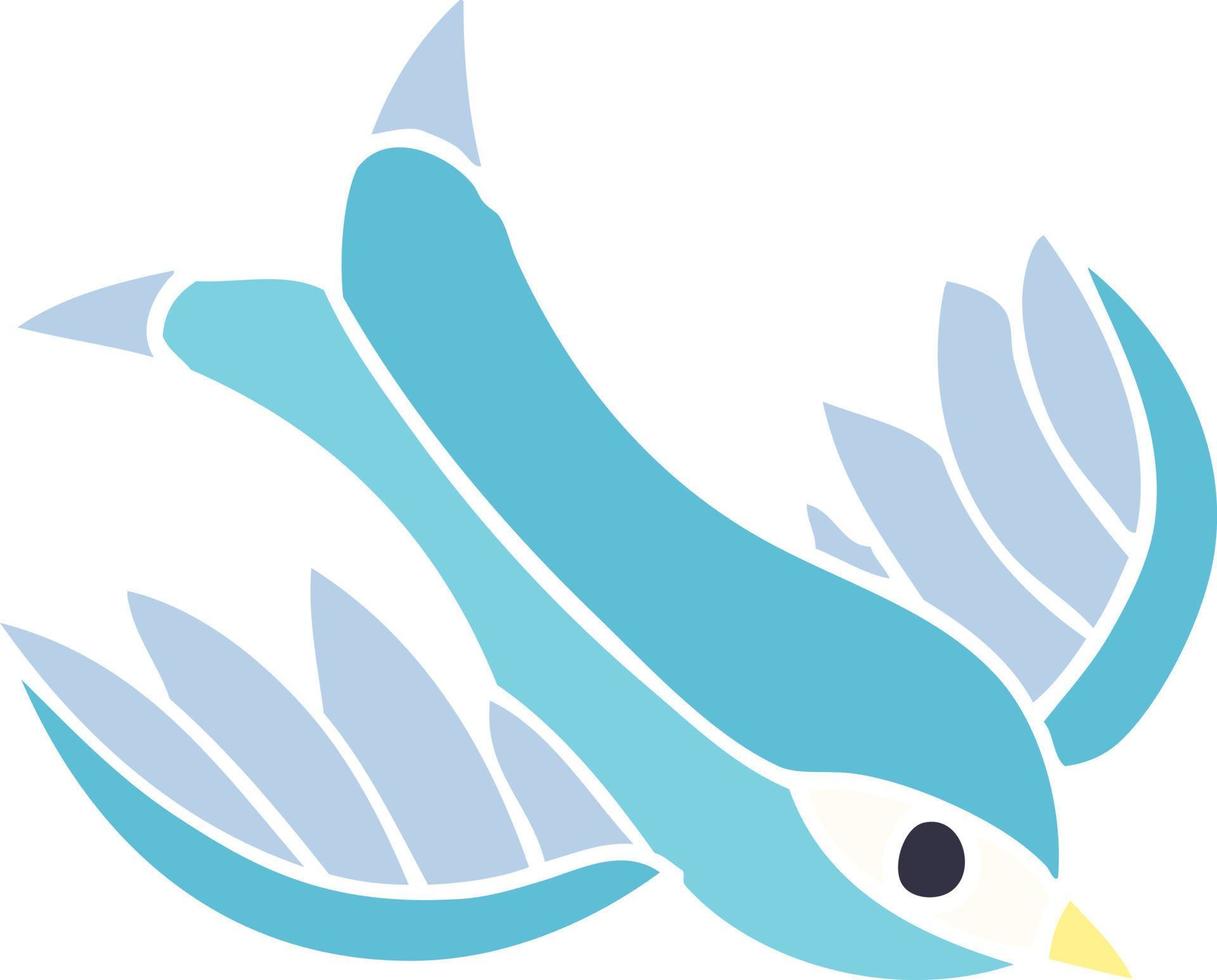 cartoon doodle swallow tattoo vector