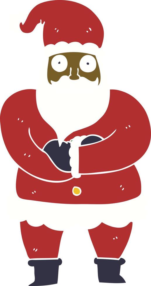 cartoon doodle santa vector