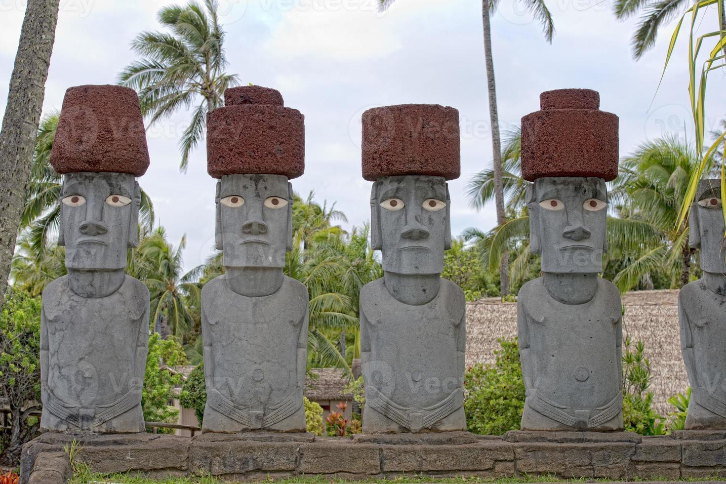 isla de pascua moai foto