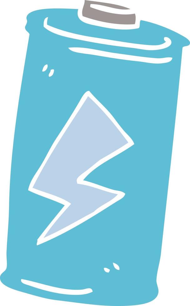 cartoon doodle battery vector