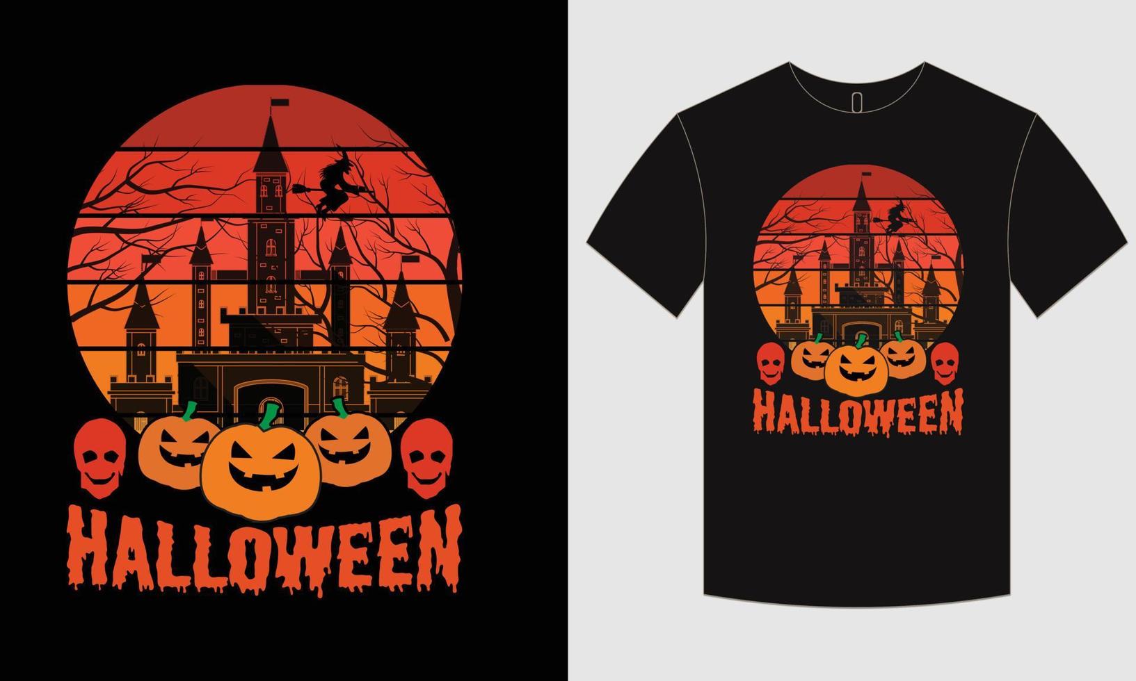 Halloween t-shirt design vector