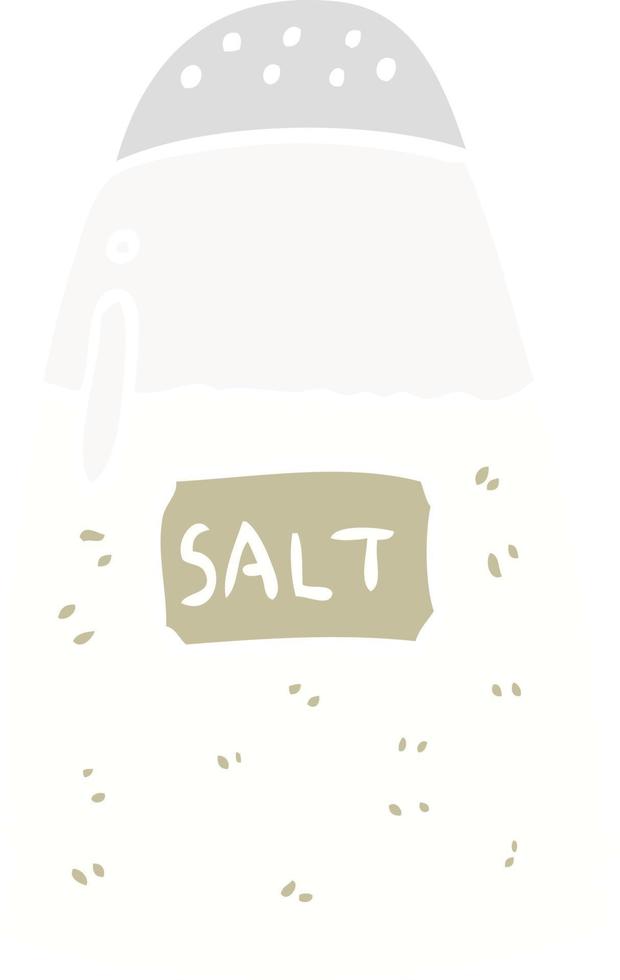 flat color style cartoon salt shaker vector