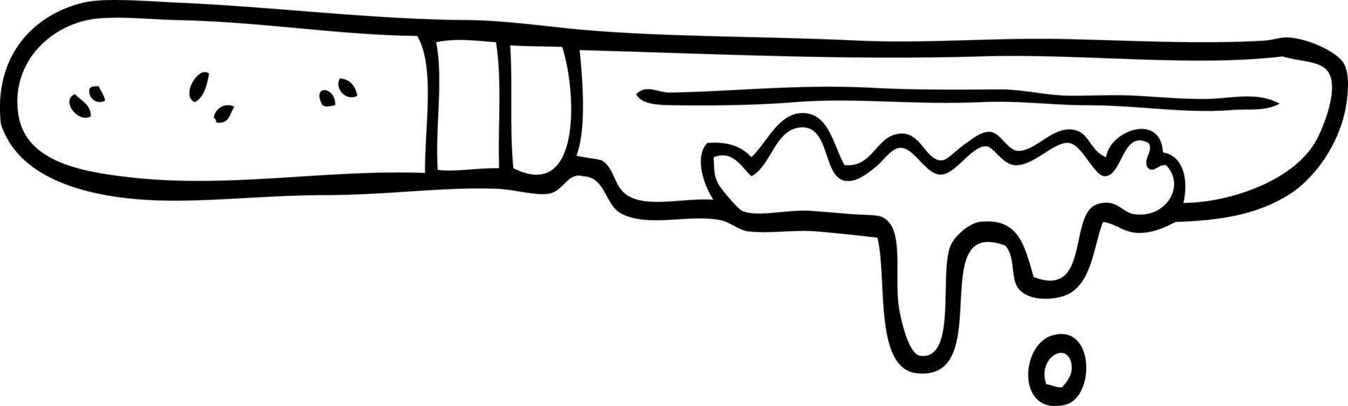 line drawing cartoon butter knife 12208823 Vector Art at Vecteezy