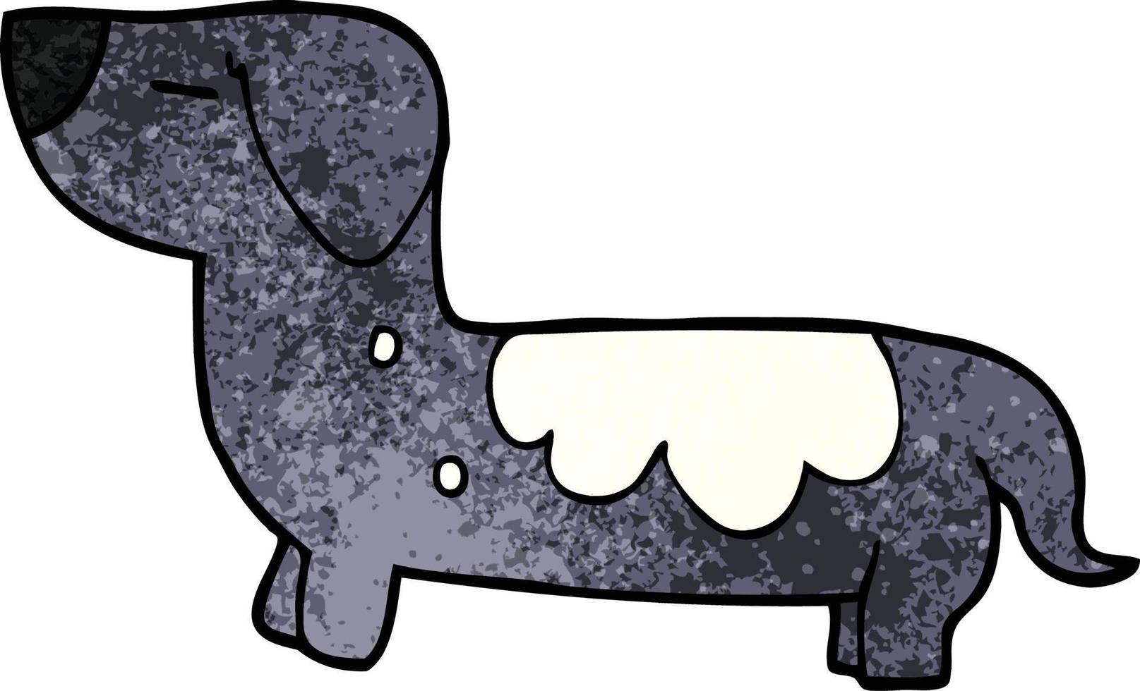 perro garabato de dibujos animados vector