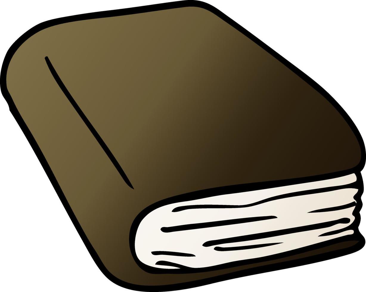 cartoon doodle brown diary vector
